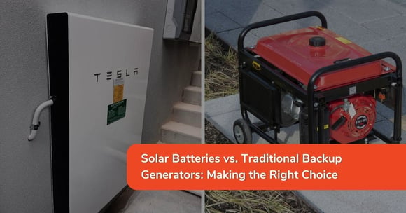 Solar Batteries vs. Traditional Backup Generators