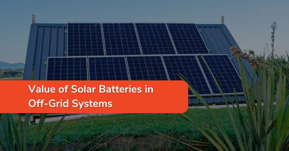 Value of Solar Batteries in Off-Grid Systems