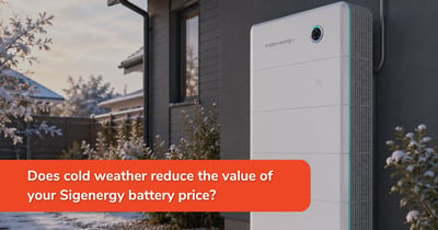 Does cold weather reduce the value of your Sigenergy battery price?