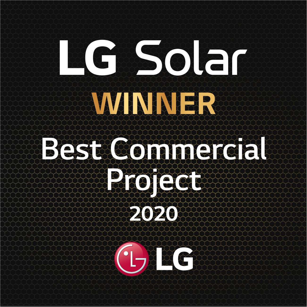 LG Solar Dealer Awards_WINNER Best Commercial Project 2020